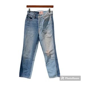 Revice Two-Toned Straight Leg Jeans 25” inseam
